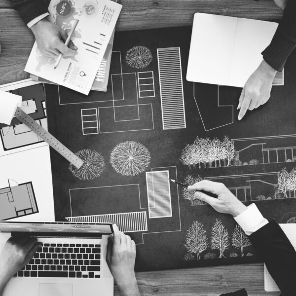 Architects and Designers Working in the Office