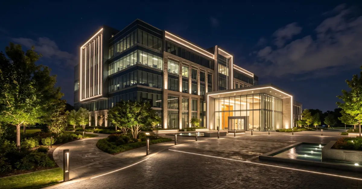Commercial outdoor lighting in Dubai UAE | Top LED lighting solutions