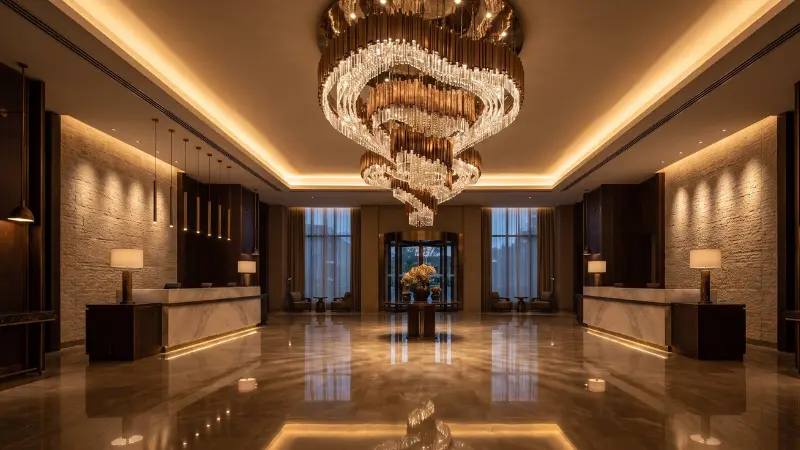 Lighting design consultants in Dubai reviewing architectural lighting layouts and lux level plans